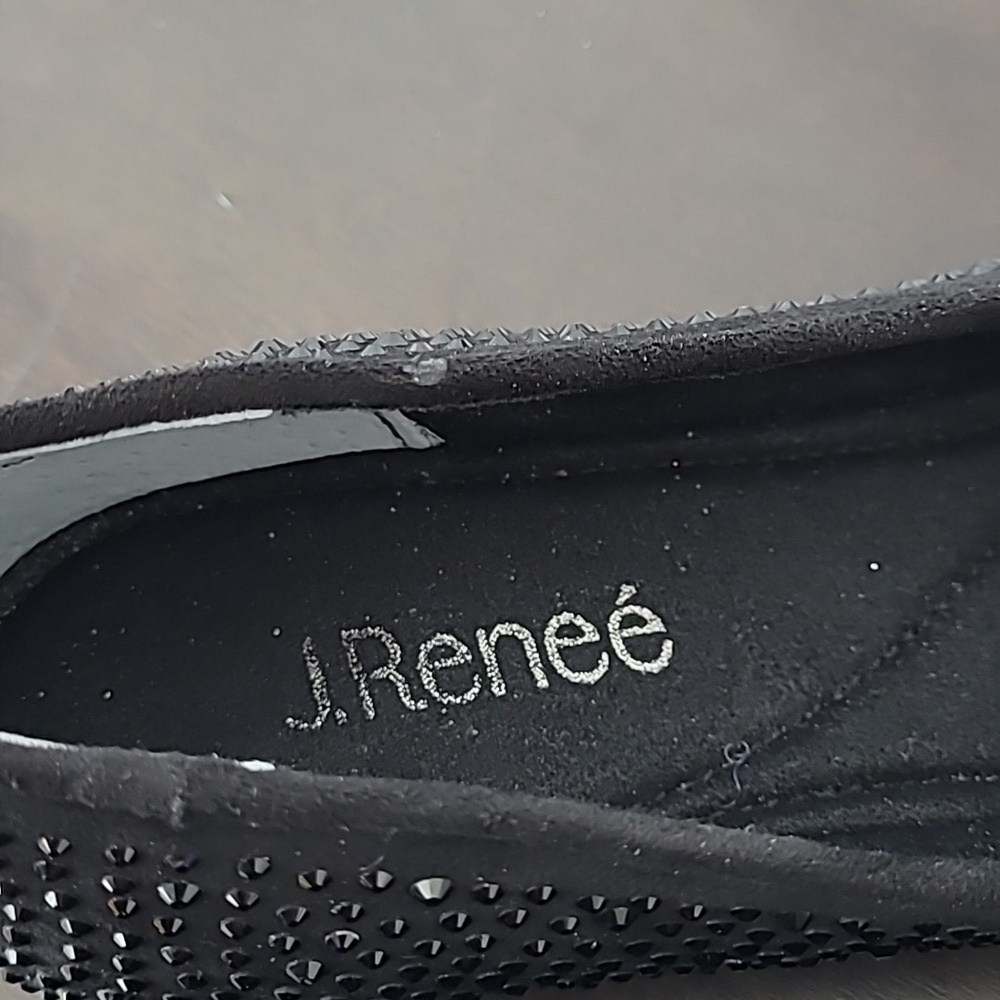 NEW J. Renee Hanuko Black Suede 9 Studded - Picture 5 of 8